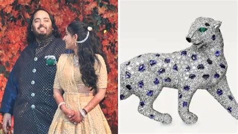 cartier brooch panther|anant ambani cartier brooch.